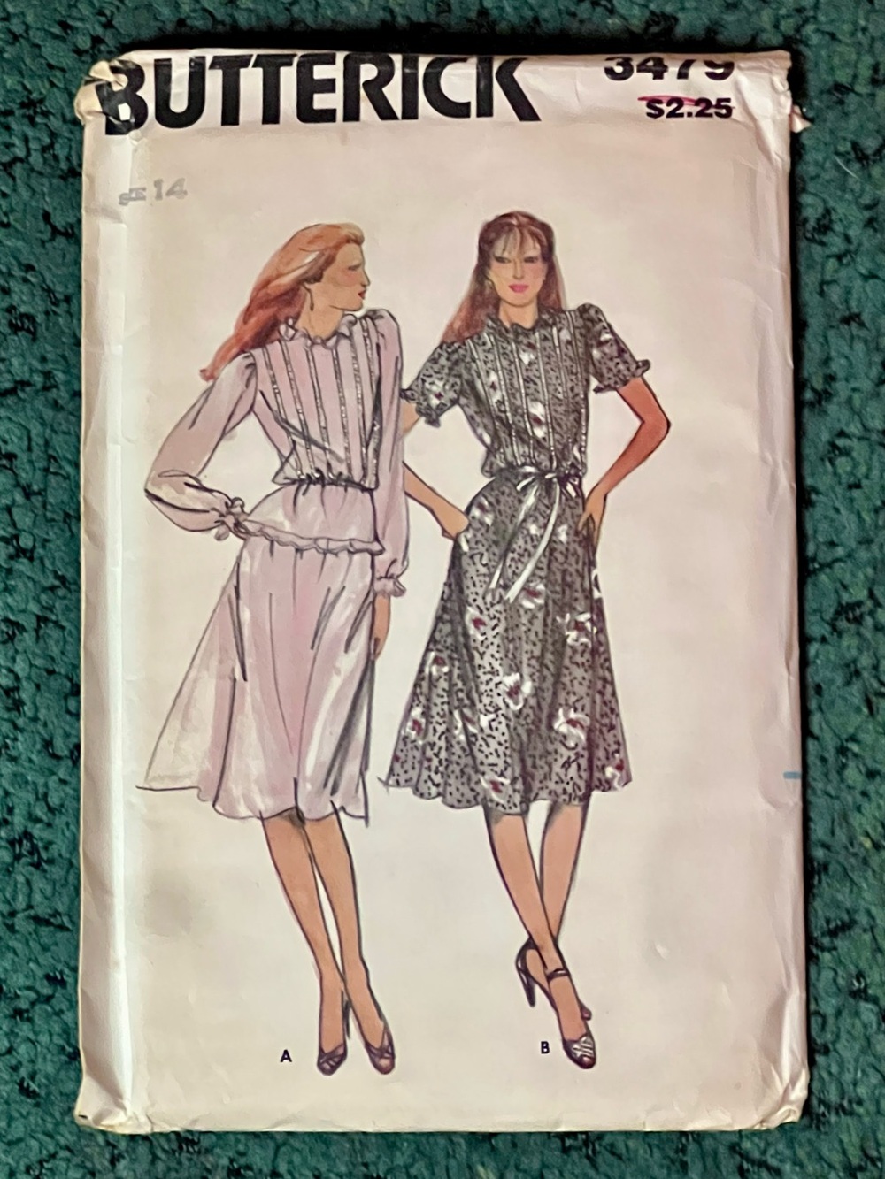 Butterick Pattern 3479 Vintage 80s Skirt & Blouse